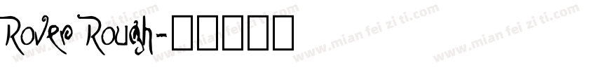 Rover Rough字体转换